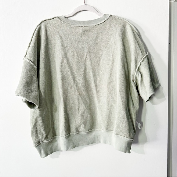 Daily Drills Cropped Sleeve Crew Harbor Green Size Medium - Picture 6 of 12
